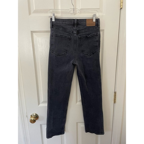 Aritzia Denim Forum Arlo High Rise Straight Jeans Black Size 24 - Picture 3 of 6